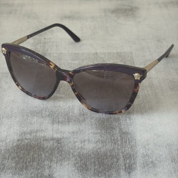 Versace VE 4313 Sunglasses 517968 Eggplant Violet Havana/ Violent Gradient Brown main image 13